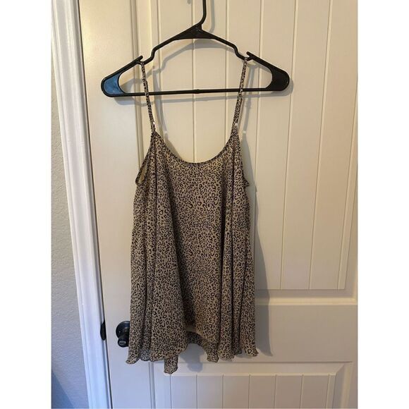 Umgee Leopard Print Tank with Gold Detail - Size S - A6188 - Picture 5 of 5